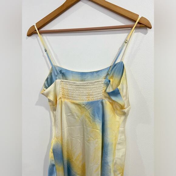 Zara Tie-Dye Satin Effect Mini Dress Medium - Picture 8 of 11